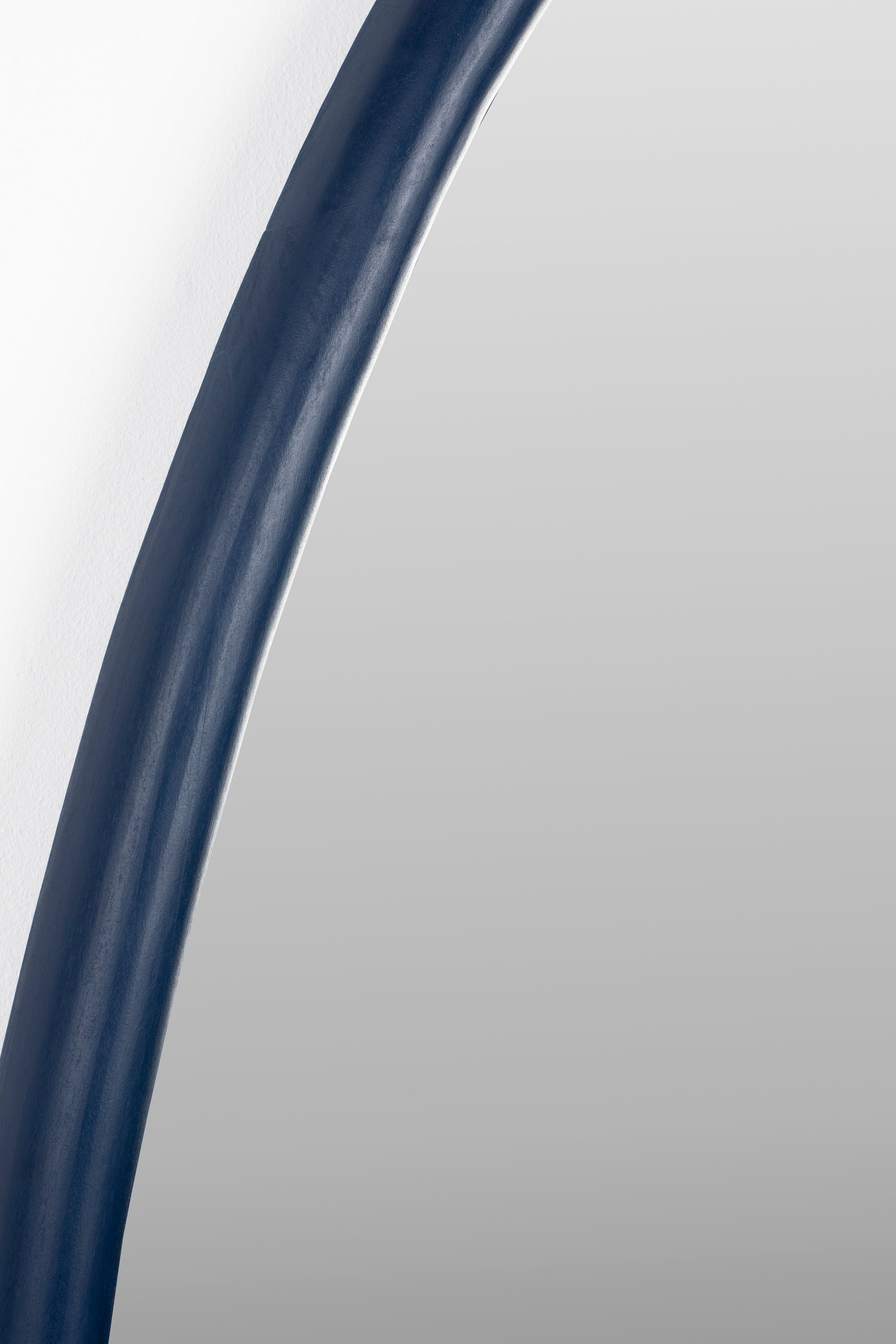 Zuiver Looks Organic Navy Blue Mango Wood Wall Mirror Small